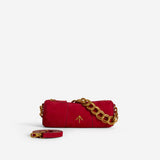 XX Mini Cylinder Red Suede