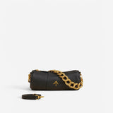 XX Mini Cylinder Calf Skin Leather Black 