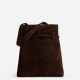 Tote du Jour Deep Brown Suede Back