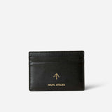 Manu Cardholder Black Gold Embossed Soft