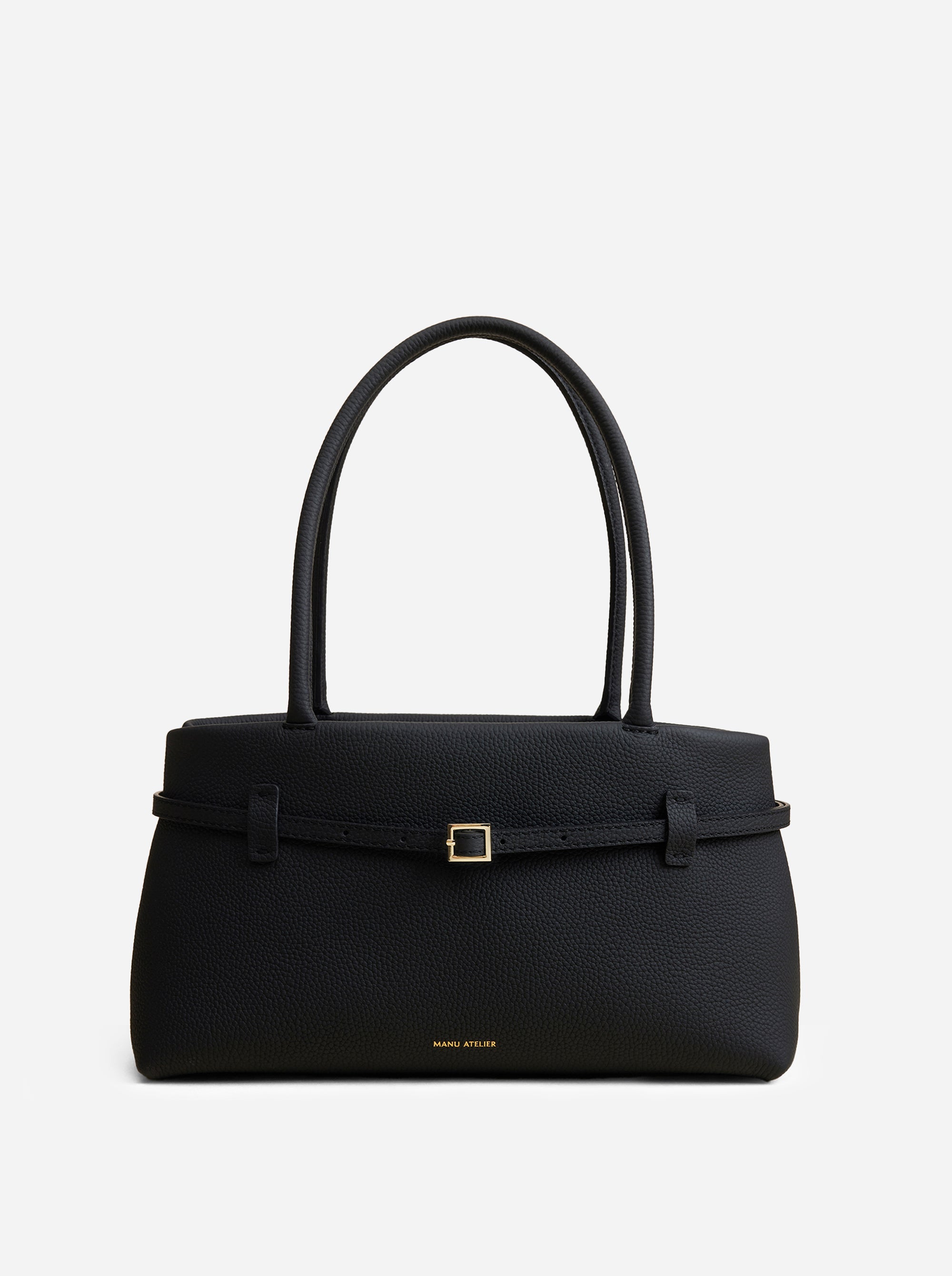 Le Cambon East West Black Calf Skin Front