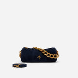 XX Mini Cylinder Dark Navy Suede