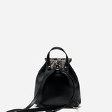 Mini Backpack Snake Embossed & Black Soft