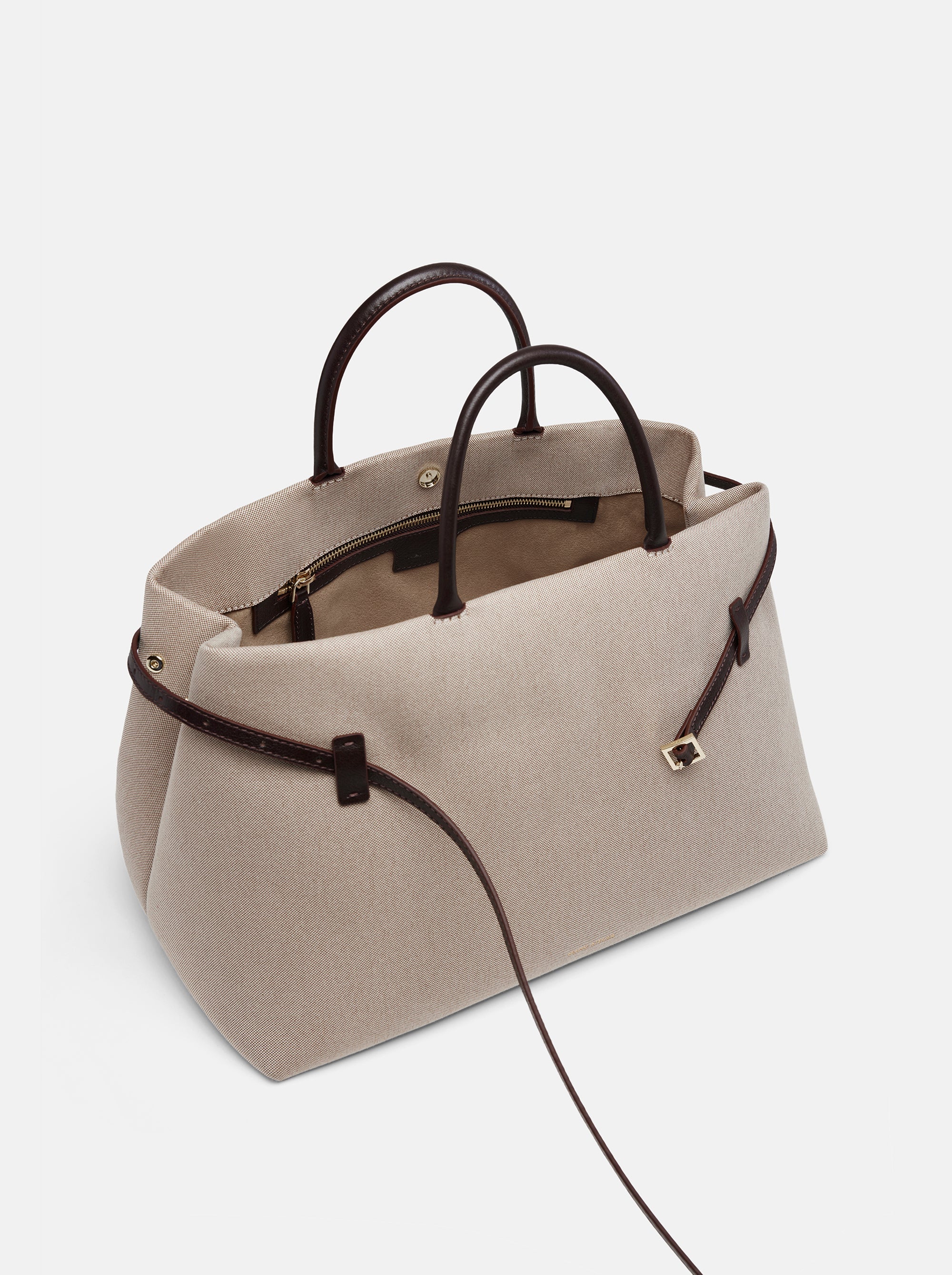 Le Cambon 40 Beige Canvas & Bitter Brown Inside