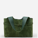 Cambon Cabas Velvet Green Suede