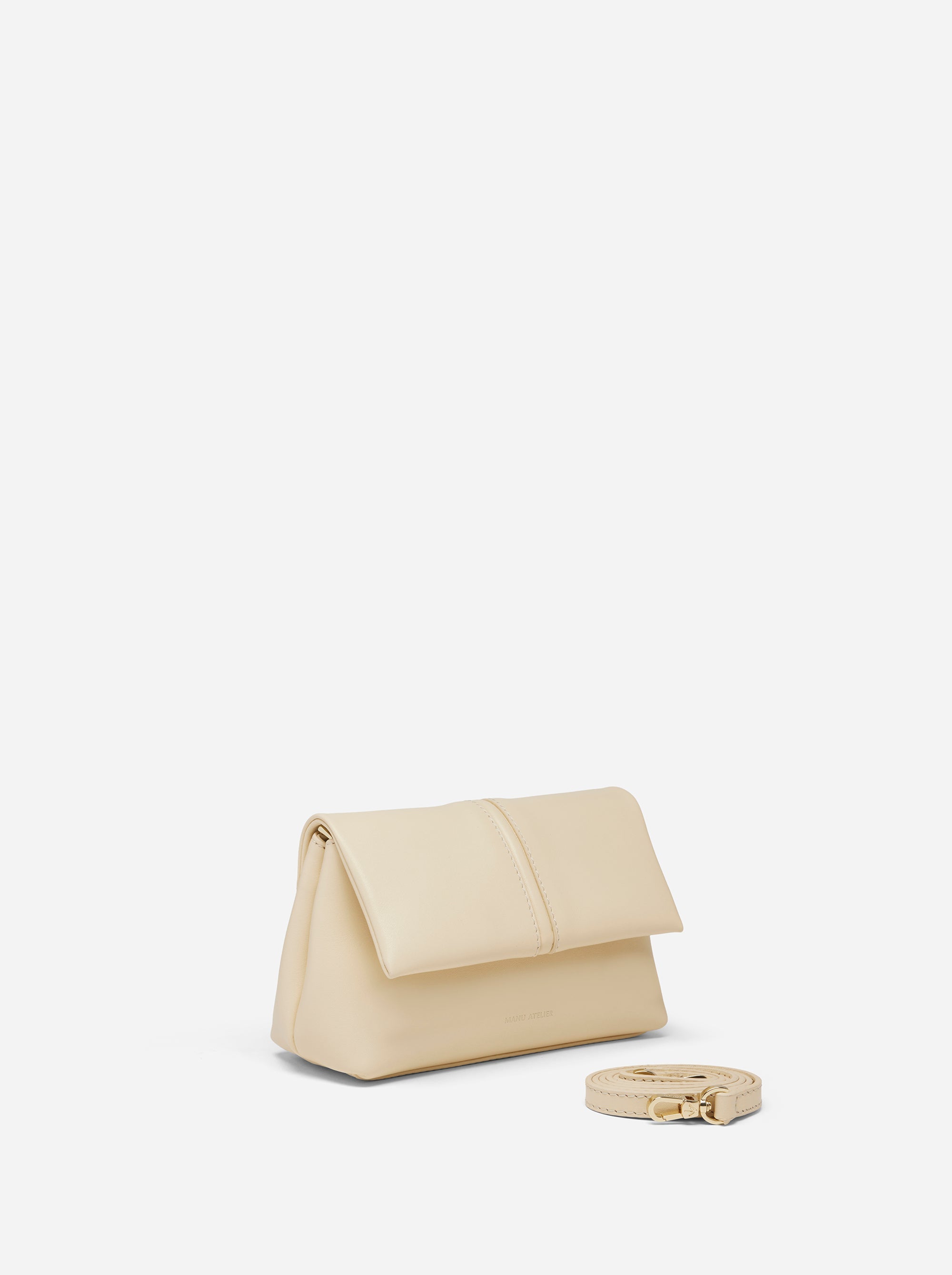 THE MINI FOLD BAG SOFT CALF LEATHER VANILLA