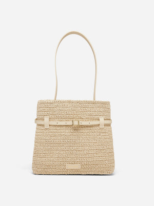 Mini Tote du Jour Ecru Crochet & Vanilla Soft