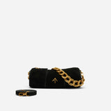 XX Mini Cylinder Black Suede