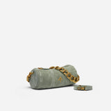 XX Mini Cylinder Pepe Green Suede