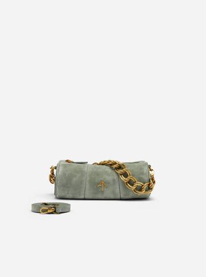 XX Mini Cylinder Pepe Green Suede