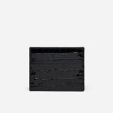 Manu Cardholder Black Croc Embossed