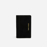 Manu Cardholder Black Suede
