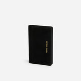 Manu Cardholder Black Suede
