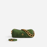 XX Mini Cylinder Velvet Green Suede