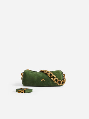 XX Mini Cylinder Velvet Green Suede